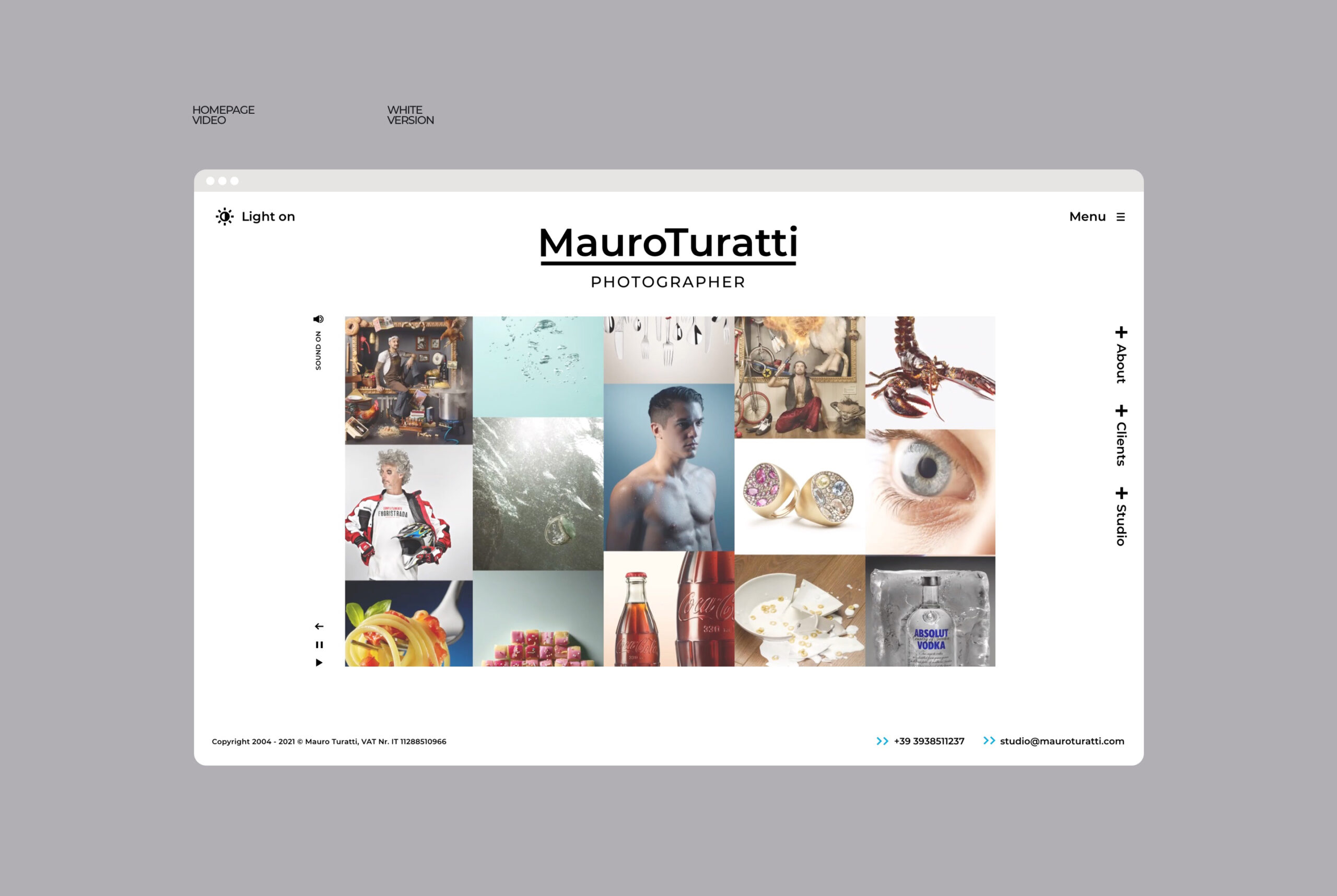 Mauro Turatti Website