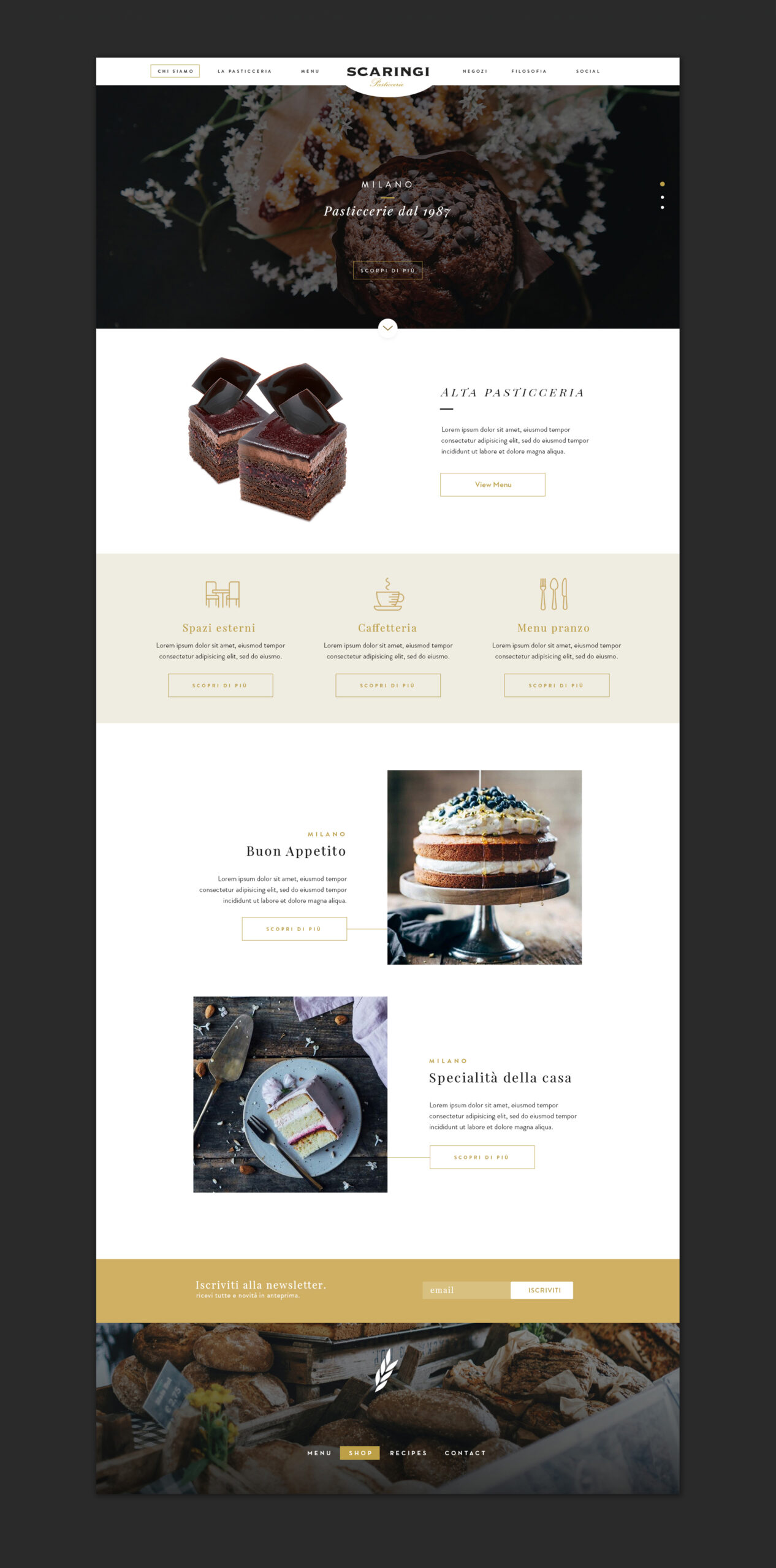 Pasticceria Scaringi rebranding