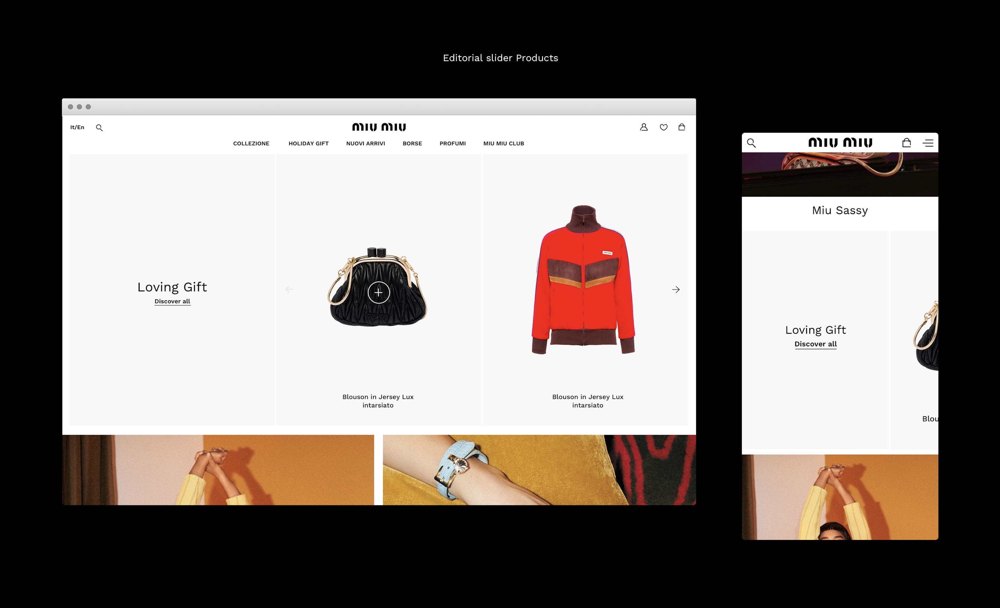 MiuMiu e-commerce